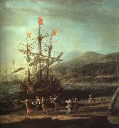 Claude Lorrain The Trojan Women Setting Fire to their Fleet France oil painting reproduction